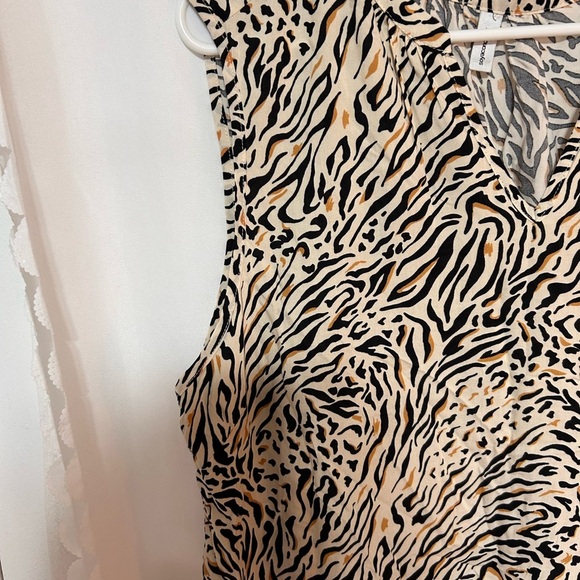 Soyaconcept xl Animal Print Sleeveless Blouse- clubbing- dance- party - Picture 2 of 9